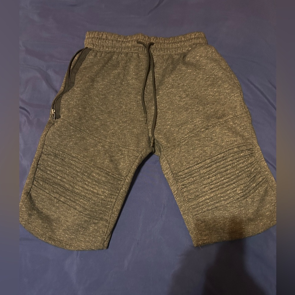 Gray Athletic Shorts with Relaxed Fit